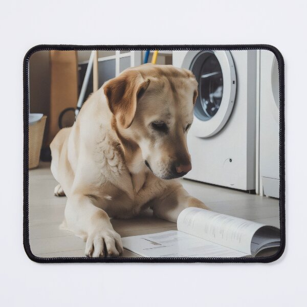Item preview, The dog does the laundry. designed and sold by MyHappyArtShop.