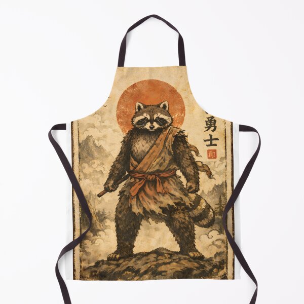 Item preview, Samurai Raccoon Vintage Japanese Art Sticker – Warrior Tanuki Ukiyo-e Style, Retro Japan Aesthetic designed and sold by YYoYY.