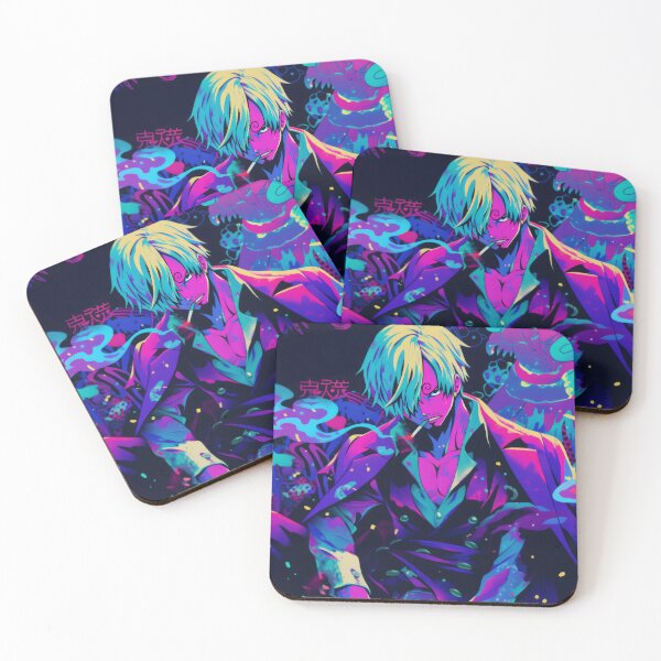 Item preview, Neon Vaporwave Sanji  designed and sold by AnimeArsenalPrints.