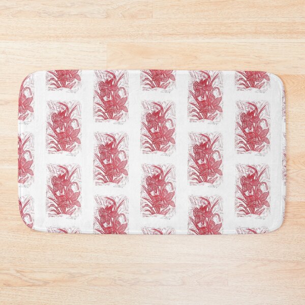 Item preview, Daffodil lino Print (Red) designed and sold by Life's eye Art and photography.