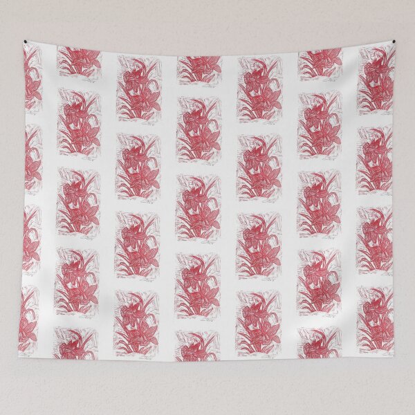 Item preview, Daffodil lino Print (Red) designed and sold by Life's eye Art and photography.