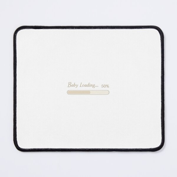 Item preview, Baby Loading 50% Funny Pregnancy Announcement Cute Minimalist Baby Reveal Gift for Expecting Mom designed and sold by Byarasstudio.