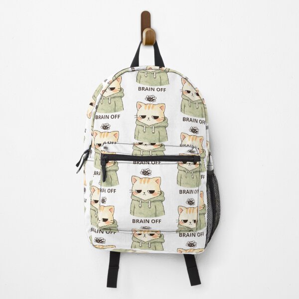 Item preview, Brain Off Cat | Cute Kawaii Aesthetic | Low Energy Mood Design designed and sold by The Mood Index.