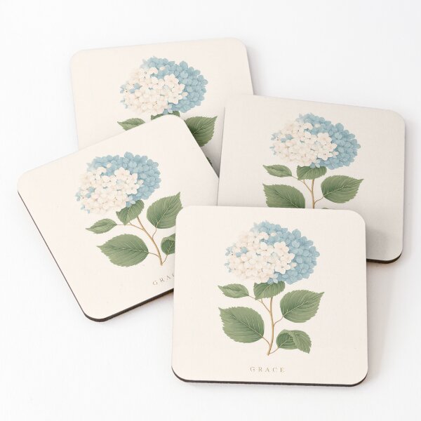 Item preview, Hydrangea Illustration – “Grace” designed and sold by BobaBunny76.