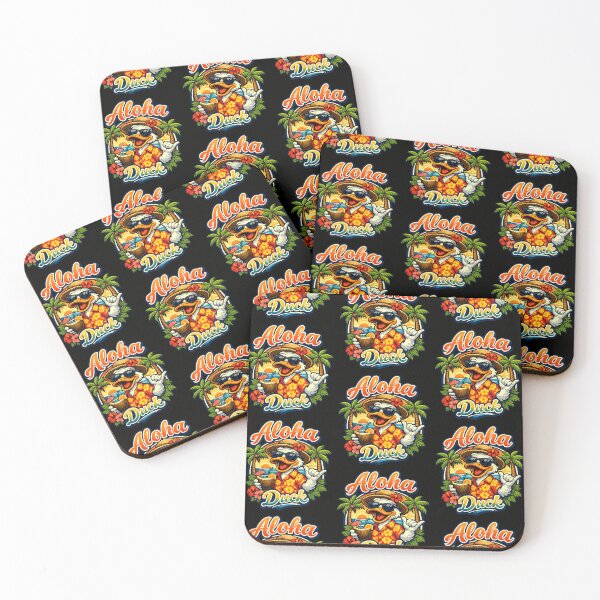 Item preview, Aloha Duck Tropical Vacation Shaka Design designed and sold by TeeTimeTreasure.