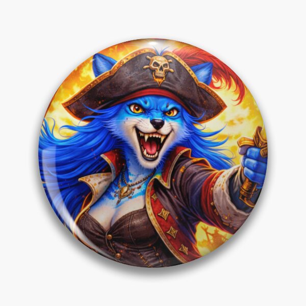 Artikelvorschau, Blue Fox Gone — Pour Decisions Ember Vale Pirate Art entworfen und verkauft von A Sinister Sly.