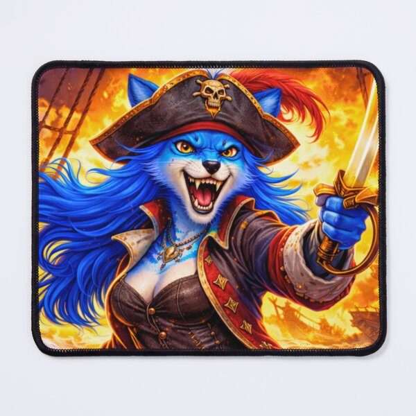 Item preview, Blue Fox Gone — Pour Decisions Ember Vale Pirate Art designed and sold by A Sinister Sly.