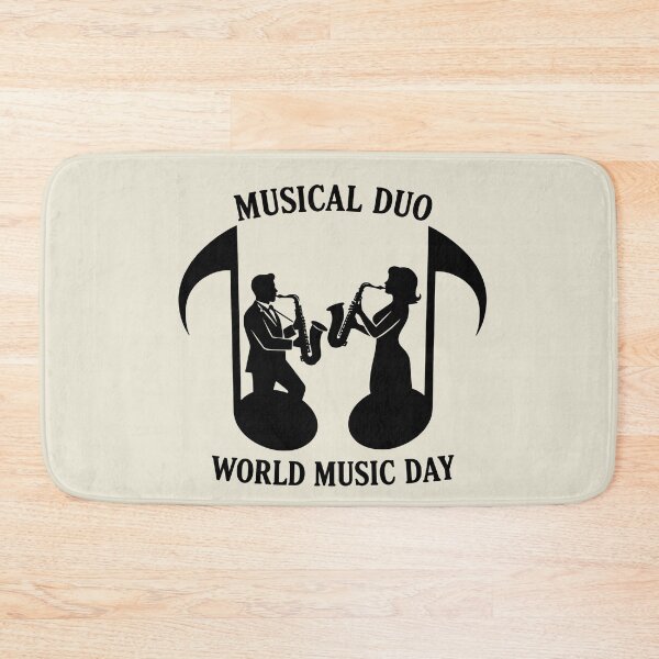 Item preview, Musical Duo – Saxophone Rhythm World Music Day designed and sold by Art-Arcade6.