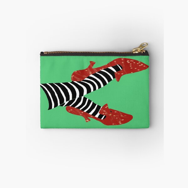 Item preview, Crimson Curtain Call Heels – Shoes of Oz Collection – Vintage Stage Edition - #50C878 Emerald City Green background designed and sold by WheelieGdArt.