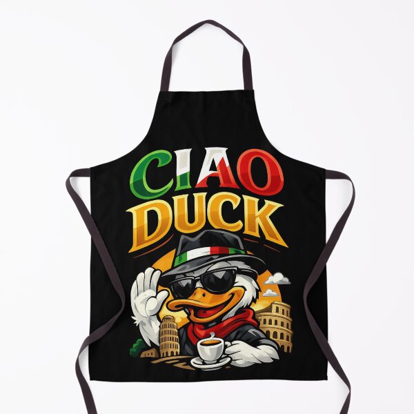 Item preview, Ciao Duck Italian Vacation Coffee Travel Design designed and sold by TeeTimeTreasure.