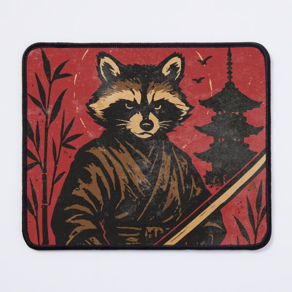 Item preview, Vintage Samurai Raccoon - Japanese Warrior Art & Retro Aesthetic designed and sold by YYoYY.