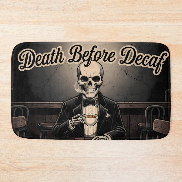 Item preview, Skeletons Enjoying Their Coffee Dark Humor designed and sold by ART ATTACK ZONE.