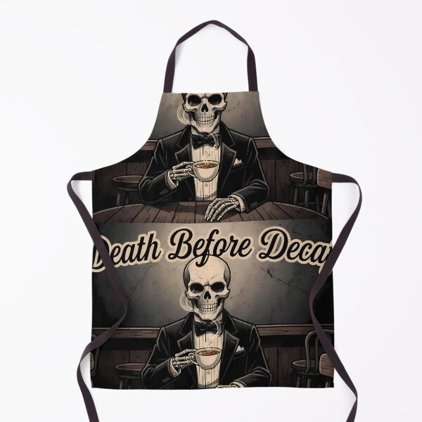 Item preview, Skeletons Enjoying Their Coffee Dark Humor designed and sold by ART ATTACK ZONE.