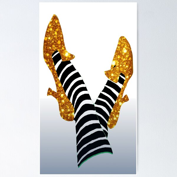 Item preview, Golden Hour Heels – Shoes of Oz Collection – Luxe Glitter Edition v1a designed and sold by WheelieGdArt.