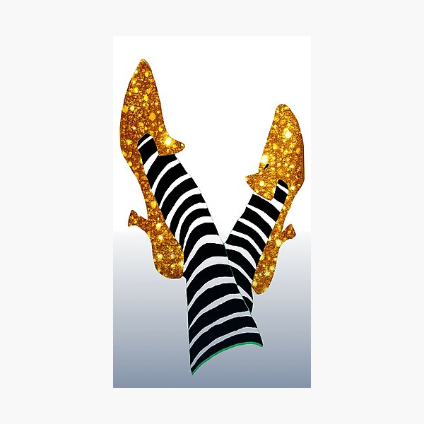 Item preview, Golden Hour Heels – Shoes of Oz Collection – Luxe Glitter Edition v1a designed and sold by WheelieGdArt.
