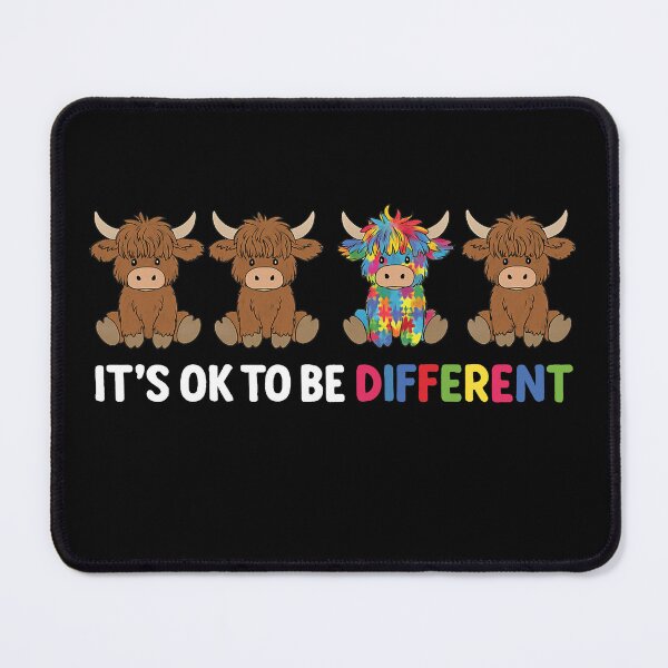 Item preview, It's Ok To Be Different Shirt, Autism Awareness, Different Cow, Motivational Shirt, Be Yourself   designed and sold by Artovista Vision.