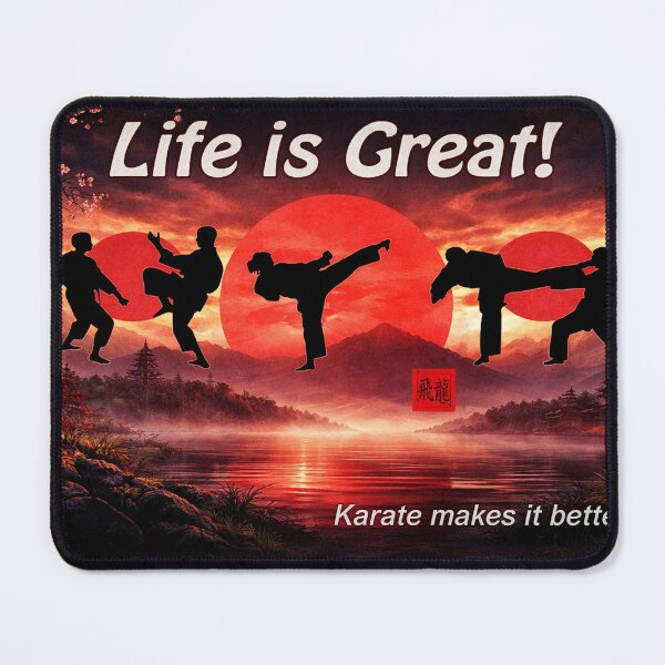 Item preview, Life is Great – Martial Arts Strength & Discipline designed and sold by Fei Long Design Hub.