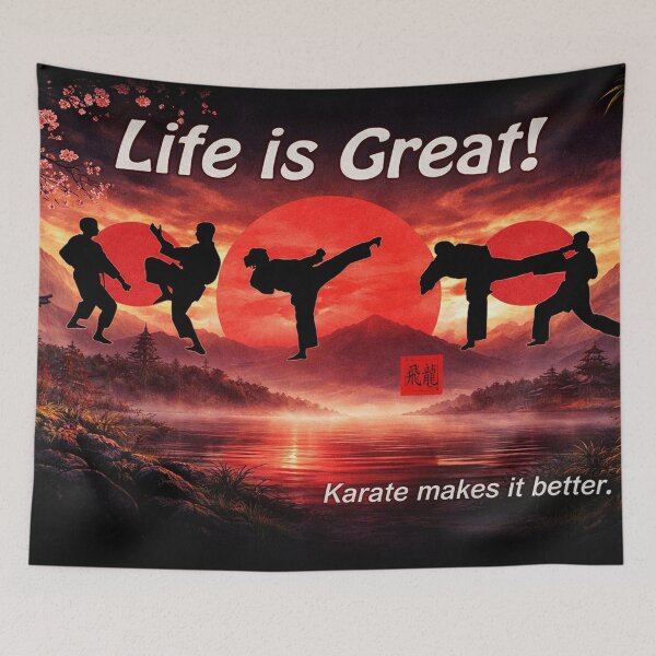 Item preview, Life is Great – Martial Arts Strength & Discipline designed and sold by Fei Long Design Hub.
