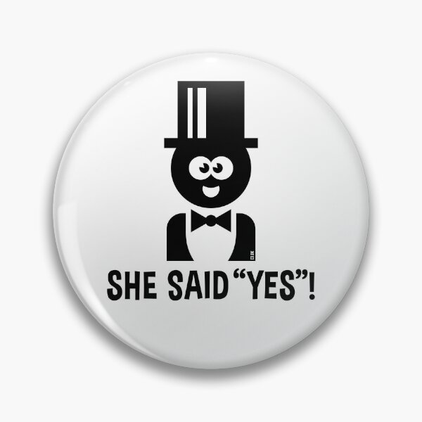 Artikelvorschau, Bräutigam – She Said “Yes”! (Hochzeit / JGA / Polterabend / Black) entworfen und verkauft von MrFaulbaum.