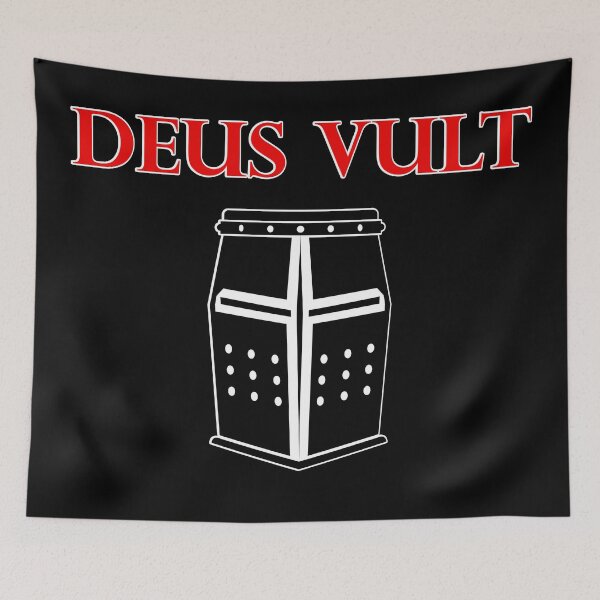 Item preview, Deus Vult (Top Coloured Outlined) designed and sold by RebarForOwt.