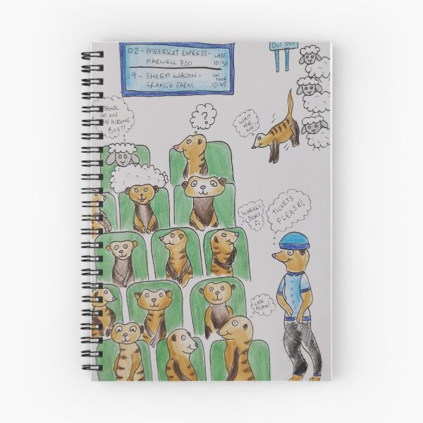 Item preview, Meerkat Express - Hand Drawn Funny Animal Art designed and sold by AJPrettyObscene.