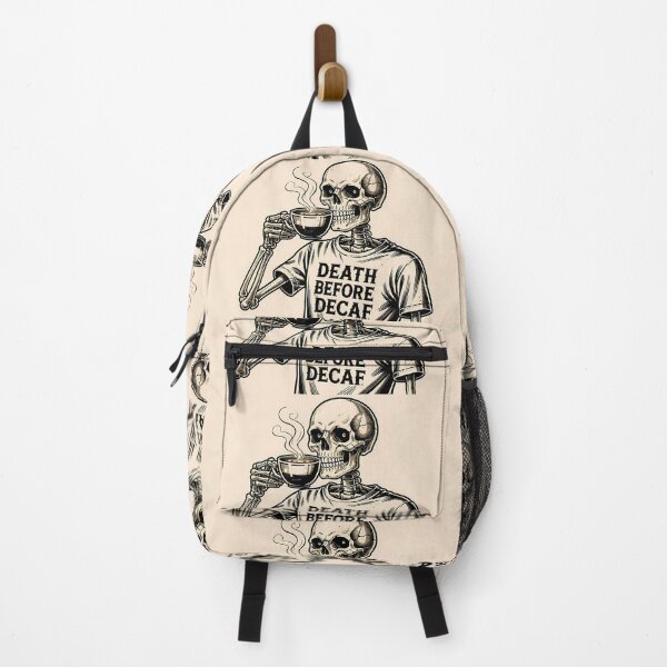 Item preview, Art Design Skeletons Enjoying Their Coffee Dark Humor designed and sold by ART ATTACK ZONE.