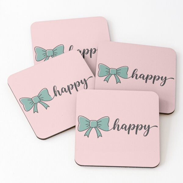 Item preview, Teal Ribbon Bow "Happy" designed and sold by SmallDart Creations.