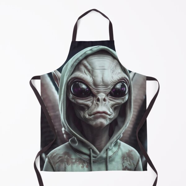 Item preview, Hooded alien. designed and sold by MyHappyArtShop.