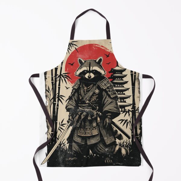 Item preview, The Ronin Raccoon - Armored Samurai & Rising Sun Japanese Art designed and sold by YYoYY.