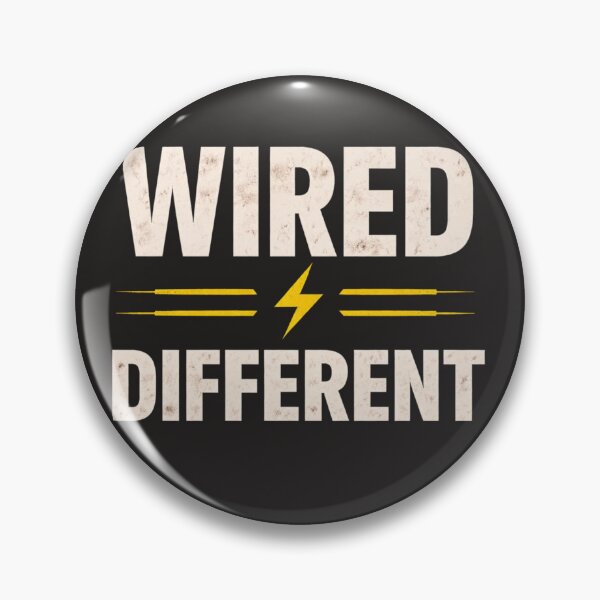 Item preview, Wired Different Electrician Funny Electrician Shirt designed and sold by Drip5.