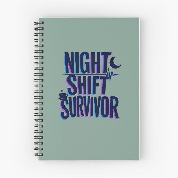 Item preview, "Night Shift Survivor" | Aesthetic Neon Nurse & Healthcare Worker Art designed and sold by Naviora.