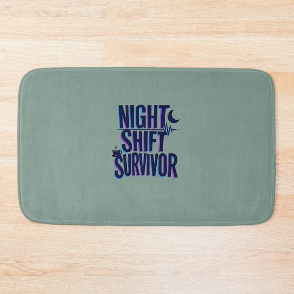 Item preview, "Night Shift Survivor" | Aesthetic Neon Nurse & Healthcare Worker Art designed and sold by Naviora.