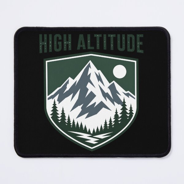 Item preview, High Altitude Mountain Badge – Adventure Nature Hiking Outdoor Design designed and sold by SaDesign99.