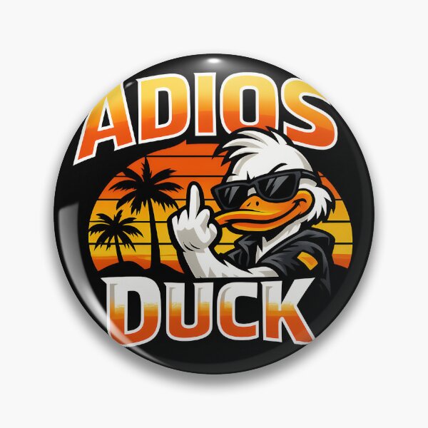 Item preview, Adios Duck Funny Rude Duck Summer Vacation Design designed and sold by TeeTimeTreasure.