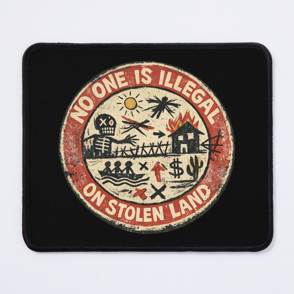 Item preview, No One is Illegal on Stolen Land designed and sold by DIRTYDUNNZ.
