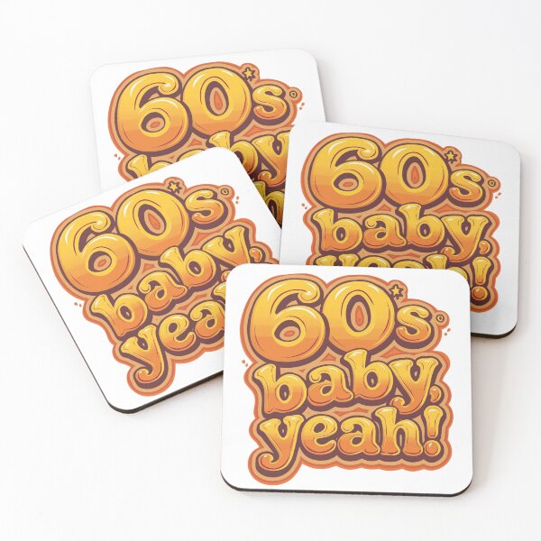 Item preview, 60s Baby, Yeah! vintage design designed and sold by Virtue Village Kids.