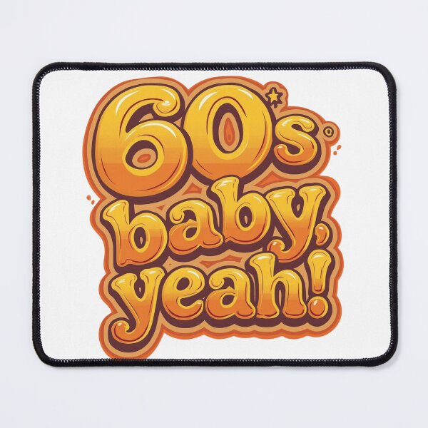 Item preview, 60s Baby, Yeah! vintage design designed and sold by Virtue Village Kids.