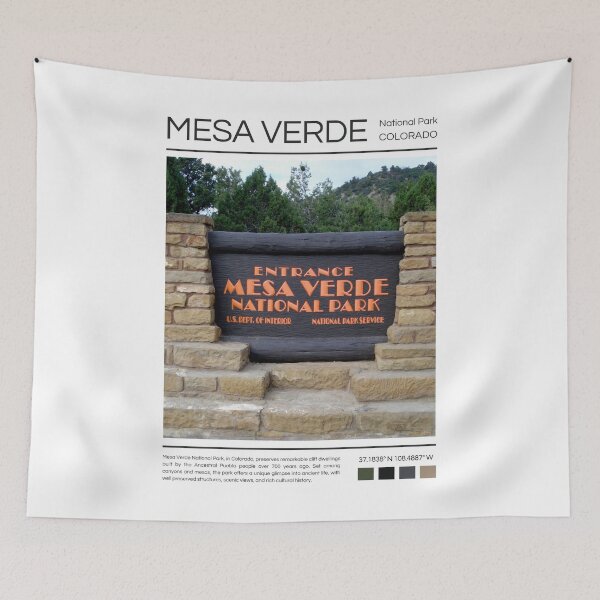 Item preview, Mesa Verde National Park - Colorado  designed and sold by StudioRedKoala.