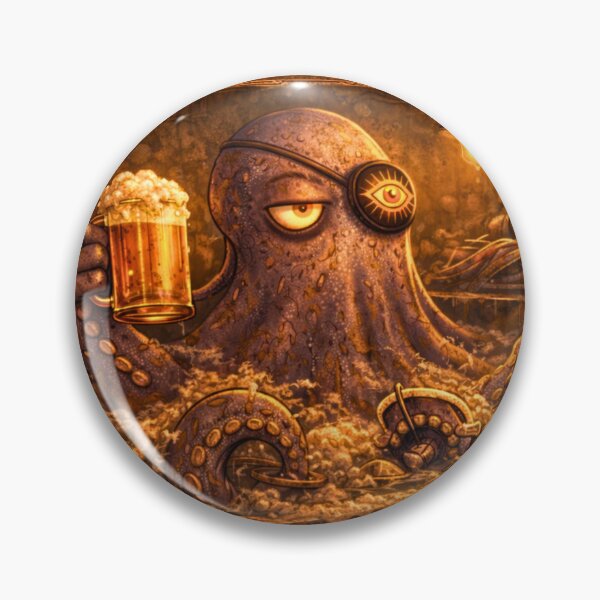 Artikelvorschau, Dish Pit Prophet — Pour Decisions Bubbles Octopus Art entworfen und verkauft von A Sinister Sly.