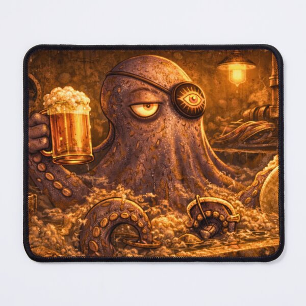 Item preview, Dish Pit Prophet — Pour Decisions Bubbles Octopus Art designed and sold by A Sinister Sly.