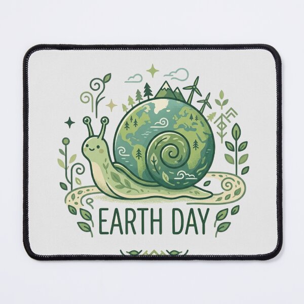 Item preview, EARTH DAY SNAIL , NATURE ART designed and sold by Lozarux.