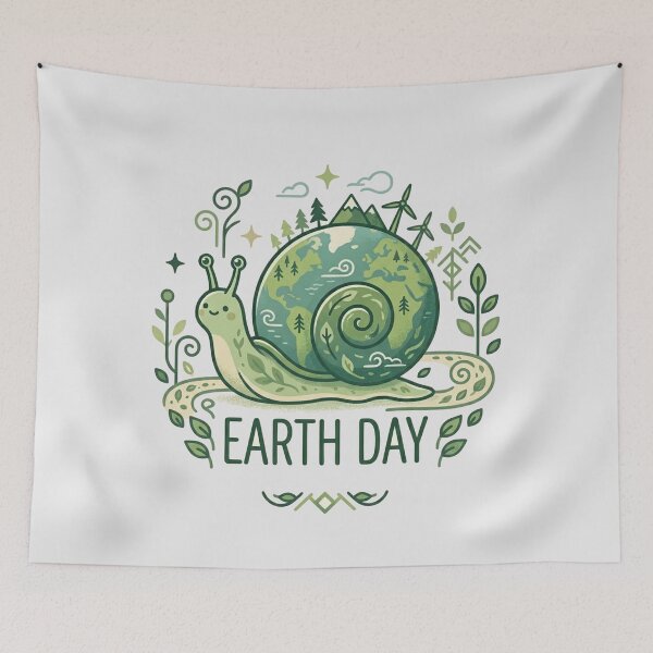 Item preview, EARTH DAY SNAIL , NATURE ART designed and sold by Lozarux.