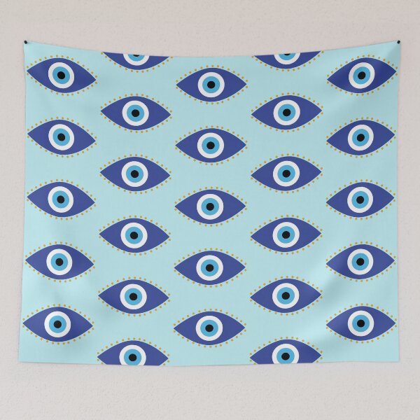 Item preview, Evil Eye – Boho Protection Symbol, Nazar Amulet Design, Spiritual Aesthetic, Mystic Blue Eye Illustration designed and sold by trendieprints.