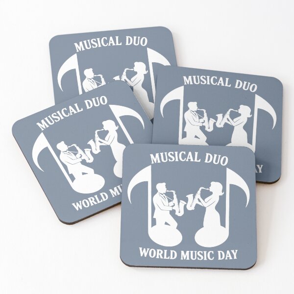 Item preview, Musical Duo – Saxophone Rhythm World Music Day designed and sold by Art-Arcade6.