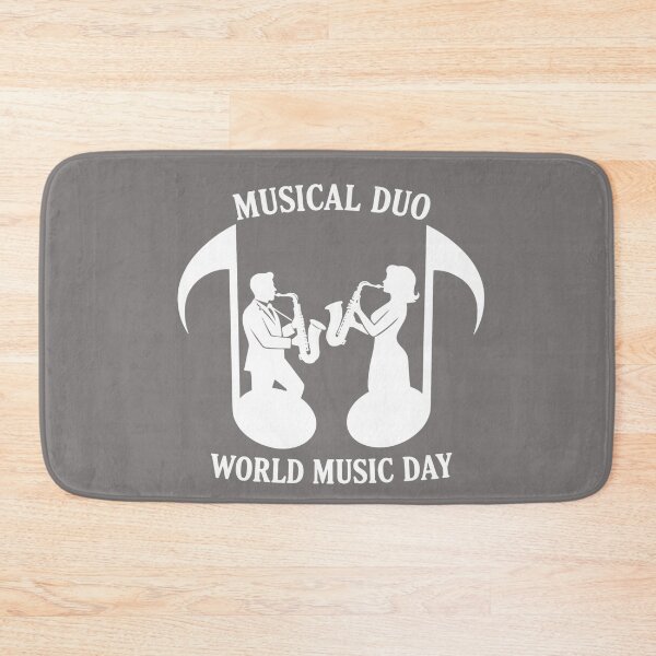 Item preview, Musical Duo – Saxophone Rhythm World Music Day designed and sold by Art-Arcade6.