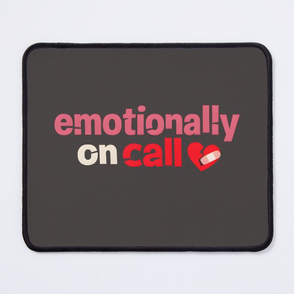 Item preview, "Emotionally On Call" | Aesthetic Nurse & Mental Health Awareness Gift designed and sold by Naviora.