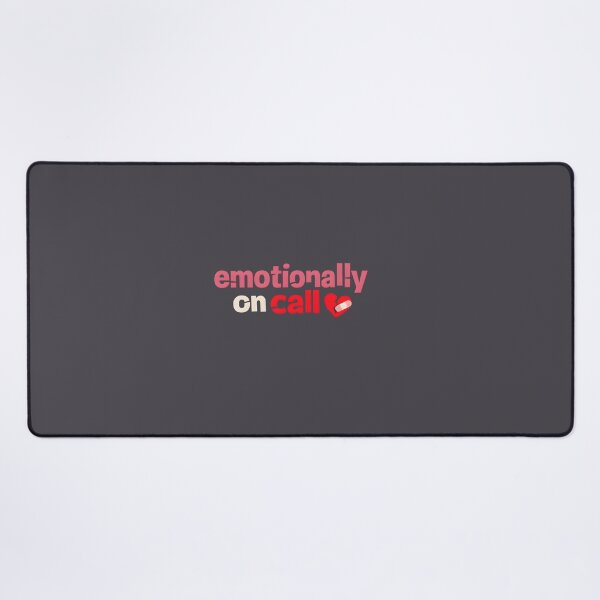 Item preview, "Emotionally On Call" | Aesthetic Nurse & Mental Health Awareness Gift designed and sold by Naviora.