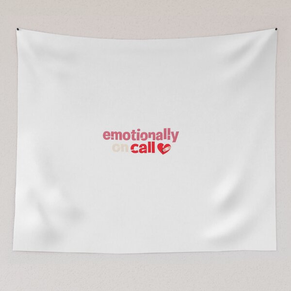 Item preview, "Emotionally On Call" | Aesthetic Nurse & Mental Health Awareness Gift designed and sold by Naviora.