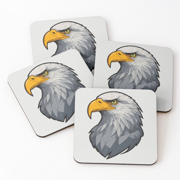 Item preview, Geometric Bald Eagle – Modern Animal Art designed and sold by Tklezardesigns.