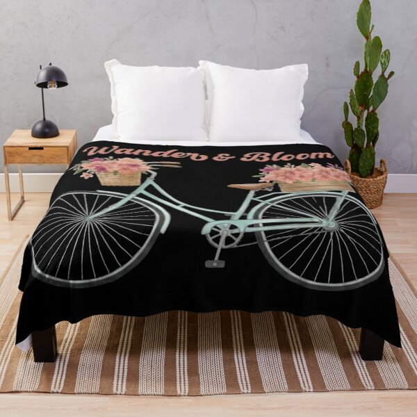 Item preview, Wander and Bloom Vintage Bicycle Floral Art designed and sold by Mary Ney.